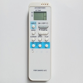 Remote máy lạnh SANYO dài - Điều khiển máy lạnh SANYO