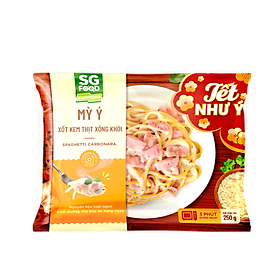 Mỳ Ý Xốt Kem Thịt Xông Khói SG Food 250G – >>> top1shop >>> tiki.vn