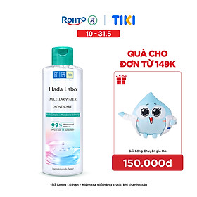 Nước tẩy trang sạch sâu cho da mụn, nhạy cảm Hada Labo Micellar Water Acne Care 240ml