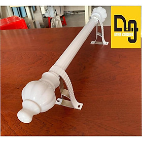 Mua Thanh Treo Rèm 1 LỚP - Lắp PHỦ NGOÀI cửa (đã bao gồm bộ lắp)