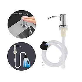 Mua Bộ Vòi Xịt Nước Rửa Chén Inox 304 Gắn Bồn Rửa Chén Kèm Dây Nối Dài 100cm Tới Chai Nước Rửa Chén