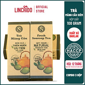 Trà Mãng Cầu Nguyễn Văn - 100% mãng cầu xiêm tươi sấy khô - Hộp 100 GRAM