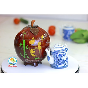 Mua Vỏ Giữ Ấm Bình Trà Trái Dừa Khắc Chữ Thư Pháp - Quà Tặng Ngày Lễ  Tết Trang Trí Handmade Memories.vn