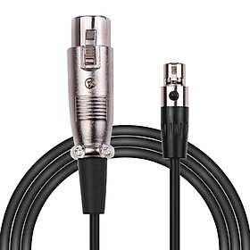 Microphone Cable 4-Pin Mini XLR Connector to XLR Connector Balanced Audio Wire Stage Studio Musical Instrument Accessory