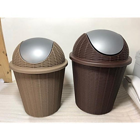 Mua Thùng rác nhựa nắp lật phong cách Hàn quốc 2 cỡ hàng nhập khẩu