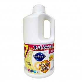 Nước rửa chén Kao 1380ml hương chanh nội địa Nhật Bản
