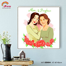 Mua Tranh sơn dầu số hóa tự tô màu Gam GD004 40x40cm căng sẵn khung