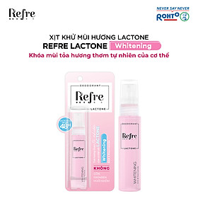 Xịt khử mùi, khóa mùi tỏa hương thơm tự nhiên cơ thể Refre Lactone Whitening 30ml