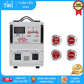 Ổn áp lioa 7.5kva model SH - 7500II