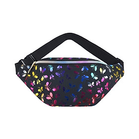 Fashion Fanny Pack PU Leather Hip Bag Waist Bag for Running, Travel, Camping, Party