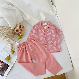 Bộ Ngủ Pijama Mặc Hè Chất Đũi Cho Bé Trai và Bé Gái
