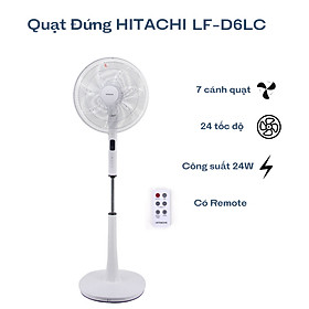 Mua Quạt đứng 7 cánh Hitachi LF-D6RC công suất 24W kèm khiển từ xa - Hàng chính hãng