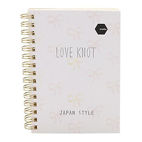 Sổ lx twin notebook love knot motto a6 120 trang
