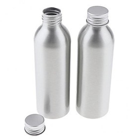 2X 2pcs Aluminum Bottle Storage Container for Outdoor Travel Hiking 150ml