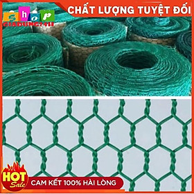 Mua Lưới sắt bọc nhựa mắt cáo màu xanh-Dùng quây vườn  quây gà-Giadung24h