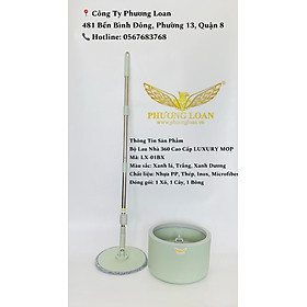 Mua Hàng Chính Hãng-Bộ lau nhà 360 Luxury Mop CÓ BÁNH XE