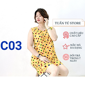 Bộ Lanh Cao Cấp Áo Sát Nách Quần Đùi Cho Nữ - Tuấn Tú Store 68