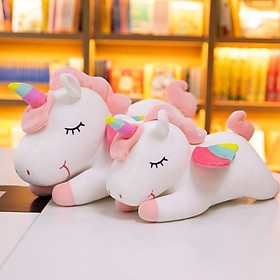 Gấu bông ngựa pony, kỳ lân một sừng làm gối ôm, quà tặng cho bé size 80cm