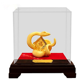 Mua Tượng Con Giáp Tỵ Chữ Phúc Phủ Cát Vàng 24K - KIOJ