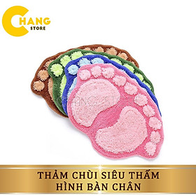 Mua Thảm Lau Chân Hình Bàn Chân Siêu Thấm