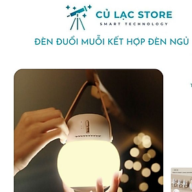 Mua Đèn xông tinh dầu đuổi muỗi kết hợp đèn ngủ thông minh có hẹn giờ dùng pin sạc