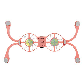 DR-S01 Laptop Cooling Pad Folding Portable Cooling Pad USB Powered Blue Light Effect with Double Fans Cooling Stand