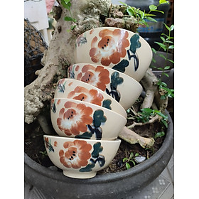 Mua Chén ăn cơm bông nâu Nam Bộ đường kính 12 CM