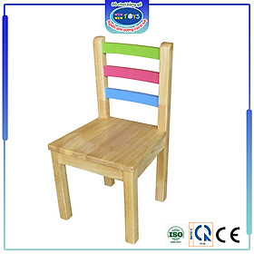 Ghế gỗ cho bé, lưng 3 thanh màu | Winwintoys 68993 | Thiết kế độc đáo, chắn chắn | Hàng Việt Nam chất lượng cao