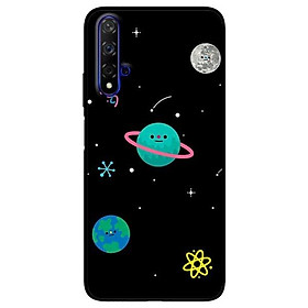 Ốp lưng dành cho Huawei 5t - Mate 20 - Mate 20 Pro mẫu Hành Tinh Nền Đen