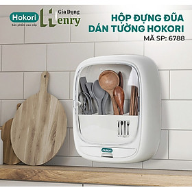 Mua Hộp đựng đũa thìa dán tường Hokori Việt Nhật có nắp đậy 4 ngăn