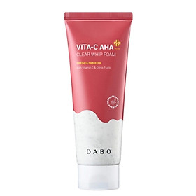 Sữa rửa mặt trắng da, sạch sâu DABO Vitamin C AHA Clear Whip Foam Hàn Quốc 150ml