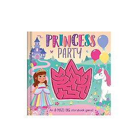 Sách mê cung tương tác Maze Adventure Boards Princess Party | Bookmedi sách chính hãng