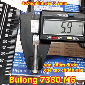 Bulong, vít pake DIN7380, đầu dù, lỗ lục giác chìm, inoc inox 201 M6 các loại 8mm ~ 70mm kde6255