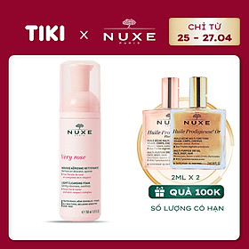 Sữa rửa mặt tạo bọt Nuxe Very Rose 150ml