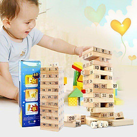 Bộ Trò Chơi Rút Gỗ 54 Thanh Wiss Toy