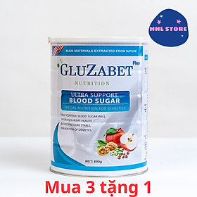 Mua  Mua 3 tặng 1  Gluzabet 800G - Sữa Non Dành Cho Người Tiểu Đường  Giúp Ổn Định Đường Huyết