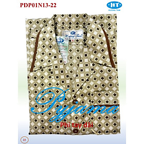 Bộ Pyjama HUONGTAM Phi tay dài nam cao cấp(PDP01N15).Chất liệu vải polyester mềm mại, thoáng mát, không phai màu