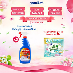 Combo 03 Chai Nước Giặt Cổ Áo Mao Bao 600ml