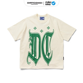 DirtyCoins Gothic Big Logo T-shirt - Cream