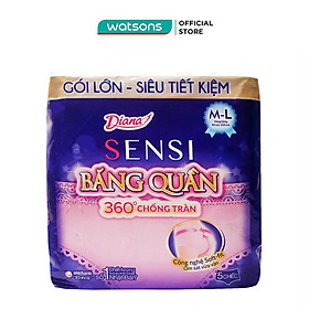 Băng Vệ Sinh Dạng Quần Diana Sensi Chống Tràn Size M-L 5 Chiếc Gói