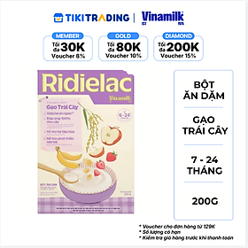 Bột ăn dặm Gạo trái cây Ridielac HG 200g