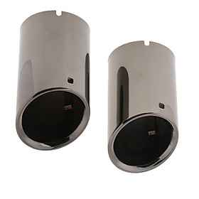 Stainless Steel Exhaust Pipe Tail  Tip for  12-16 Black