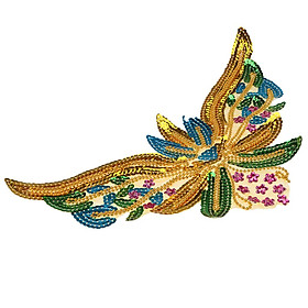 DIY Paillette Sequin Butterfly Embroidery Applique Patch Iron/Sew On Clothes