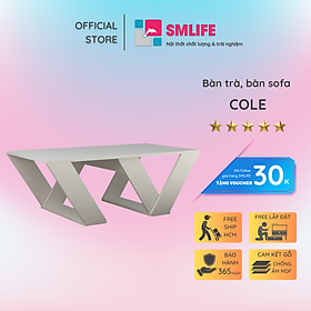 Bàn trà gỗ hiện đại SMLIFE Cole   | Gỗ MDF dày 17mm chống ẩm | D110xR60xC40cm - Màu