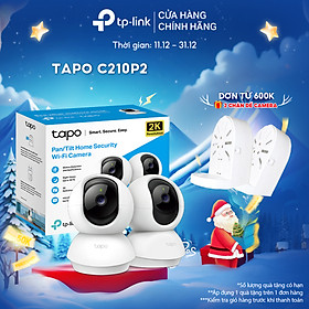 Mua Bộ Combo 2 Camera WiFi TP-Link Tapo C200P2 / C210P2 Quay Quét 360 độ Full HD 2MP/3MP - Hàng Chính Hãng