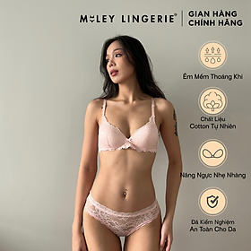 Bộ Áo Ngực Và Quần Lót Nữ Ren Không Gọng Miley Lingerie BRL_FLS_03