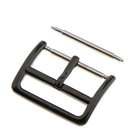 Polishing Stainless Steel Buckle Pin Replacement For Watch Band Black 18m 20mm 22mm