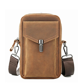 Túi đeo chéo nam DA BÒ THẬT – BEE GEE DCN9386