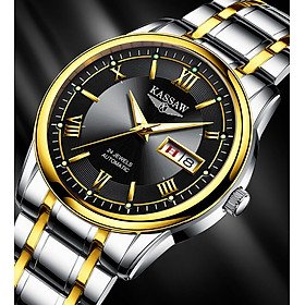 Đồng hồ nam chính hãng Kassaw K812-2 hàng mới 100% ,kính sapphire chống nước,chống xước,máy cơ (Automatic),dây kim loại thép không gỉ 316L ,kiểu dáng đơn giản