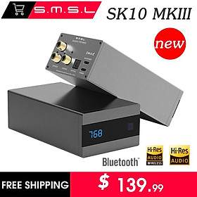 SMSL SK10 MKIII Phạn ngữ thứ 10 MK3 AK4493S 24Bit /384KHZ DSD512 Bộ giải mã âm thanh kỹ thuật số DAC cao cấp Giải mã nhạc Lossless Màu sắc: Đen